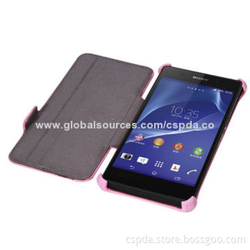 PU Leather Flip Heat Setting Cases for Sony Xperia Z2, Different Colors Available
